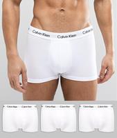 Calvin Klein Pants, 3er-Pack, Low Rise, Logo-Bund, für Herren, weiß