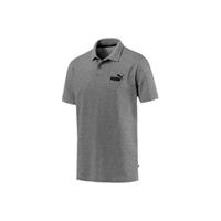 Puma Poloshirt, Piqué, kurze Knopfleiste, Rippbündchen, für Herren, grau, S, S