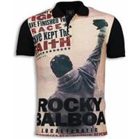 Local Fanatic Polo Shirt Korte Mouw  Rocky Balboa The Movie Digital