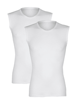 Pfeilring Mouwloos shirt van comfortabel materiaal  Wit