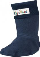 PLAYSHOES Kinder Fleece-Stiefel-Socke dunkelblau Gr. 18/19 Jungen Baby