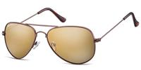 Montana Collection By SBG zonnebril unisex Aviator bruin (MS94D)