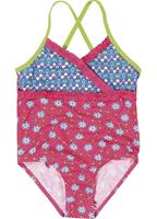 PLAYSHOES Girls UV-Bescherming Badpak bloemen pink