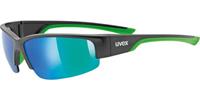 Uvex Sportbrille "Sportstyle 215", Softbügel, für Herren, schwarz/grün, OneSize