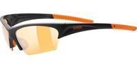 Uvex Sportbrille "Sunsation", schwarz/orange, OneSize