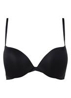 Calvin Klein Push-Up-BH, tiefer Ausschnitt, schwarz