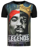 Local Fanatic Christopher Notorious T-shirt - 2PAC Legends - Zwart