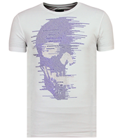 Local Fanatic  T-Shirt Skull Glitters Rhinestones