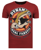 Local Fanatic Dynamite Coyote - Party T shirt Heren - 6320B - Bordeaux