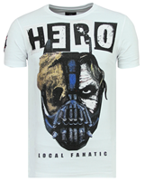 Local Fanatic  T-Shirt Hero Mask Rhinestones W