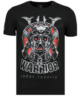 Local Fanatic  T-Shirt Savage Samurai Rhinestones Z