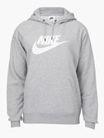Nike Sportswear Essential Fleece Hoodie Damen dk grey heather/white