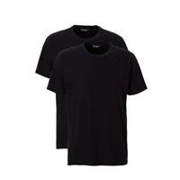 Ceceba +size basic t-shirt (set van 2) zwart