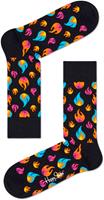 Happy Socks 1pack Sokken Flames Zwart 