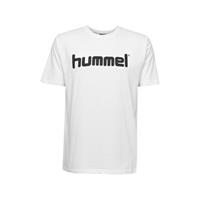 hummel hmlGO Kinder Baumwoll Logo T-Shirt kurzarm white