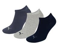 Puma sokken invisible marine-grijs-blauw 3-pack-39-42
