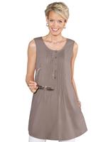 Your Look... for less! Dames Longtop taupe Größe