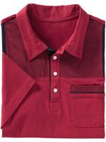 Your look for less! Poloshirt, rood/marine