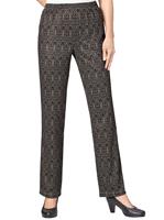 Your look for less! Jersey pantalon, taupe gedessineerd