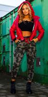 cosmodacollection Trendy Cargo Jeans Camouflage with belt Army