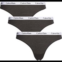 calvinklein 3-pack dames slips - zwart