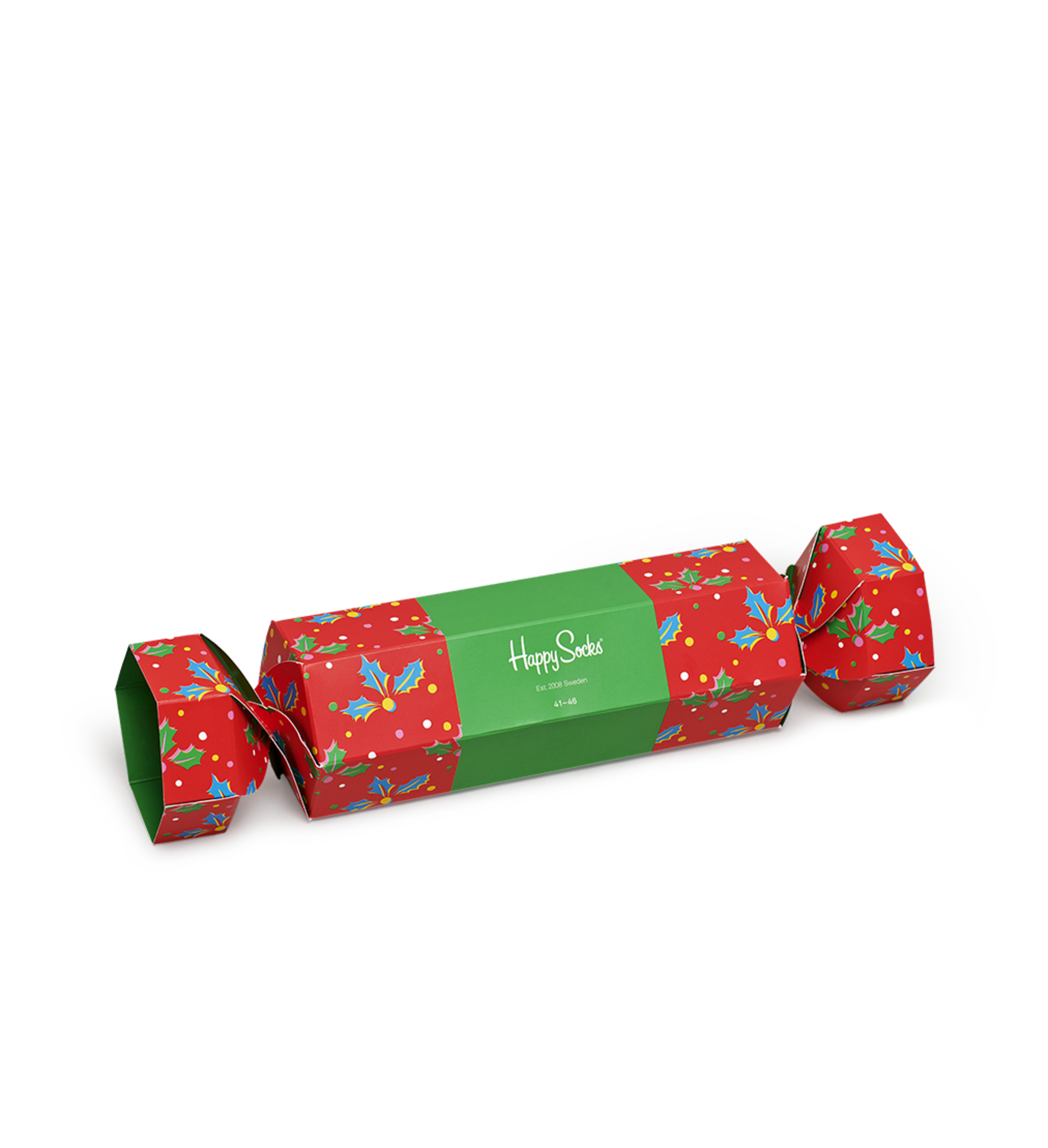 Christmas Cracker Holly Sokken Gift Box | Happy Socks