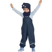 Playshoes - Kid's Fleece-Trägerhose - Regenbroek, blauw