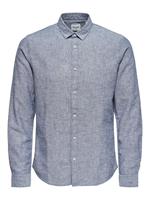 Only & Sons Kleding Onscaiden Solid Linen Shirt by Only & Sons