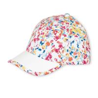 Sterntaler Girls Baseball Cap Sommerwiesen-Print himbeere