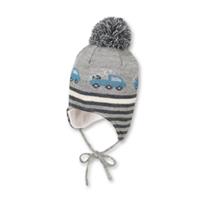 Sterntaler Strickmütze Jungen Größe 45 silber Kinder Babymütze Winter