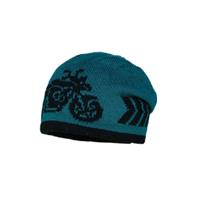 maximo Boys Beanie Motorrad schwarz-tanne