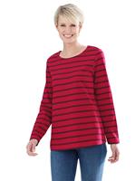 Your look for less! Shirt, rood gestreept
