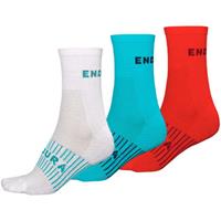 Endura Damen Coolmax Race Socken 3er Pack (Blau)
