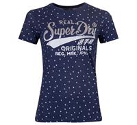 Superdry T-Shirt »RO DOT AOP ENTRY TEE« in leicht transparenter Optik