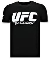 Local Fanatic T-shirt Heren - UFC Championship Print - Zwart