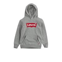 Levi's Kids hoodie Batwing met logo grijs melange
