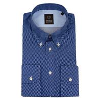Eagle & Brown overhemd casual printje donkerblauw