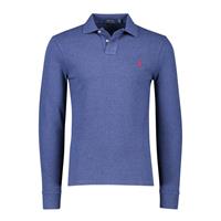 Polo Ralph Lauren Men's Slim Fit Mesh Long Sleeve Polo Shirt - Newport Navy - L