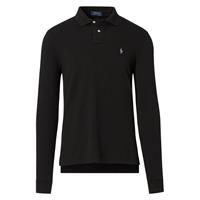 Polo Ralph Lauren Men's Slim Fit Mesh Long Sleeve Polo Shirt - Polo Black - L