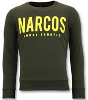 Local Fanatic Exclusieve Sweater Mannen - Narcos Trui - Groen