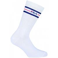 Fila 3 Paar Socken, Street Sport Socks, Streifen, Unisex, Weiß