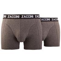 Zaccini 2-pack boxershorts donker grijs
