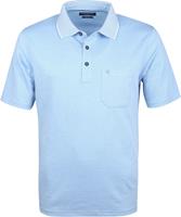 Casa Moda Polo-Shirt, Brusttasche, uni, für Herren, 102 BLAU, himmelblau