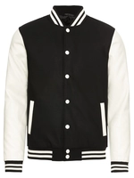 urbanclassics Urban Classics Jacke Herren OLDSCHOOL COLLEGE JACKET TB201 Black White