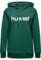 hummel hmlGO Baumwoll Logo Hoodie Damen evergreen
