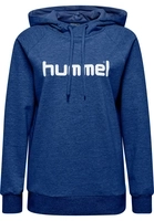 Hummel Go Cotton Logo Hoodie - Blauw Dames