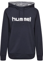 Hummel Go Cotton Logo Hoodie - Navy Dames