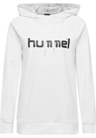 hummel hmlGO Baumwoll Logo Hoodie Damen white
