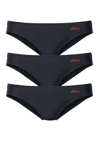 s.Oliver RED LABEL Beachwear Bikinibroekje met logoprint opzij (3 stuks)