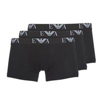 EMPORIO ARMANI Pants, 3er-Pack, Logo-Bund, uni, für Herren, schwarz